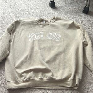 Gildan Heavy Blend Beige Sweatshirt